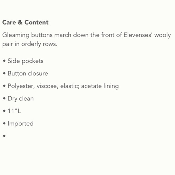 Anthropologie button front short - Picture 7 of 7